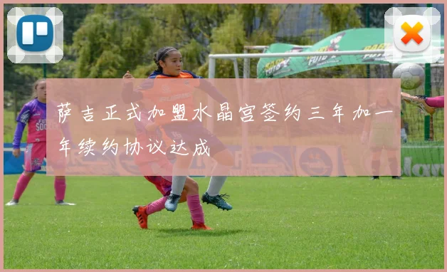 萨吉正式加盟水晶宫签约三年加一年续约协议达成